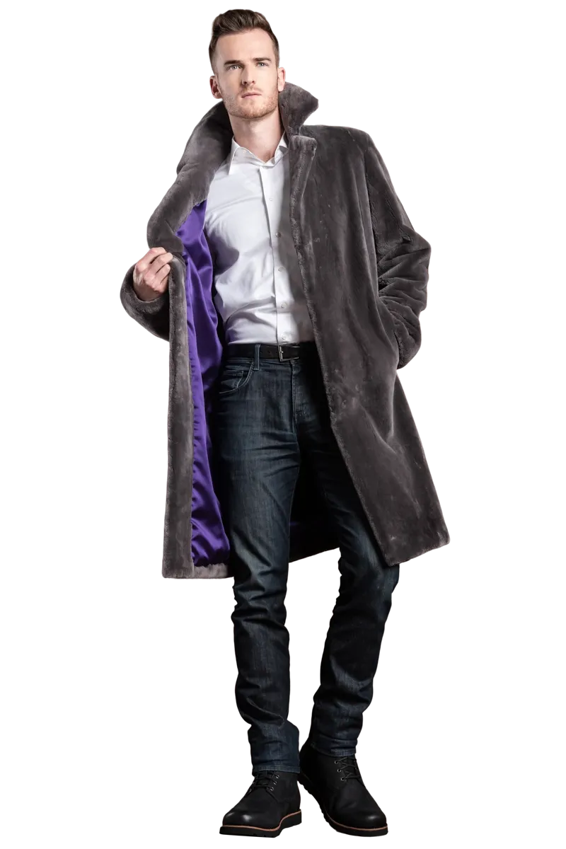 The Hans Men's Sheared Mink Fur Coat