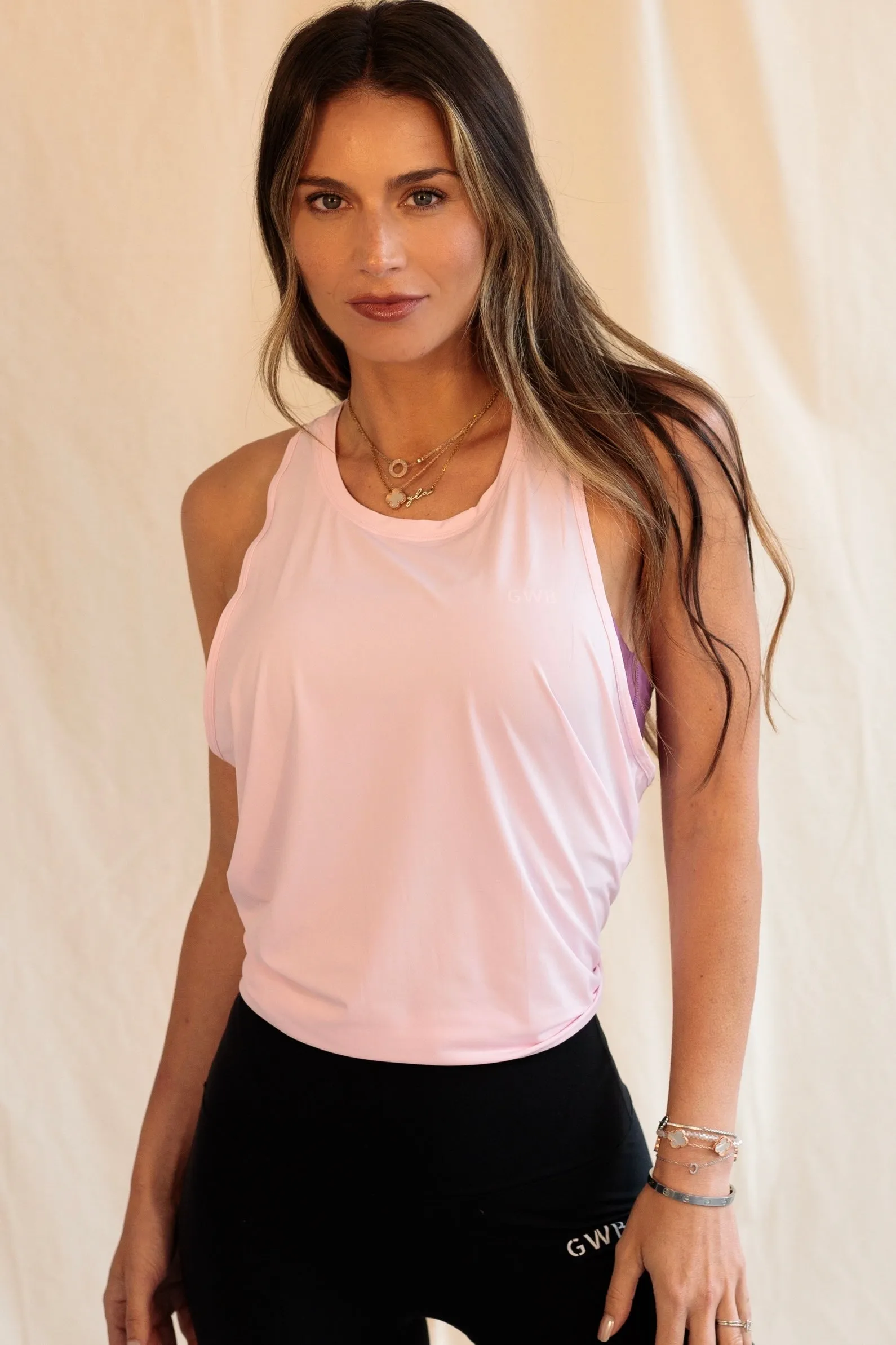 The Zuri Top in Pink