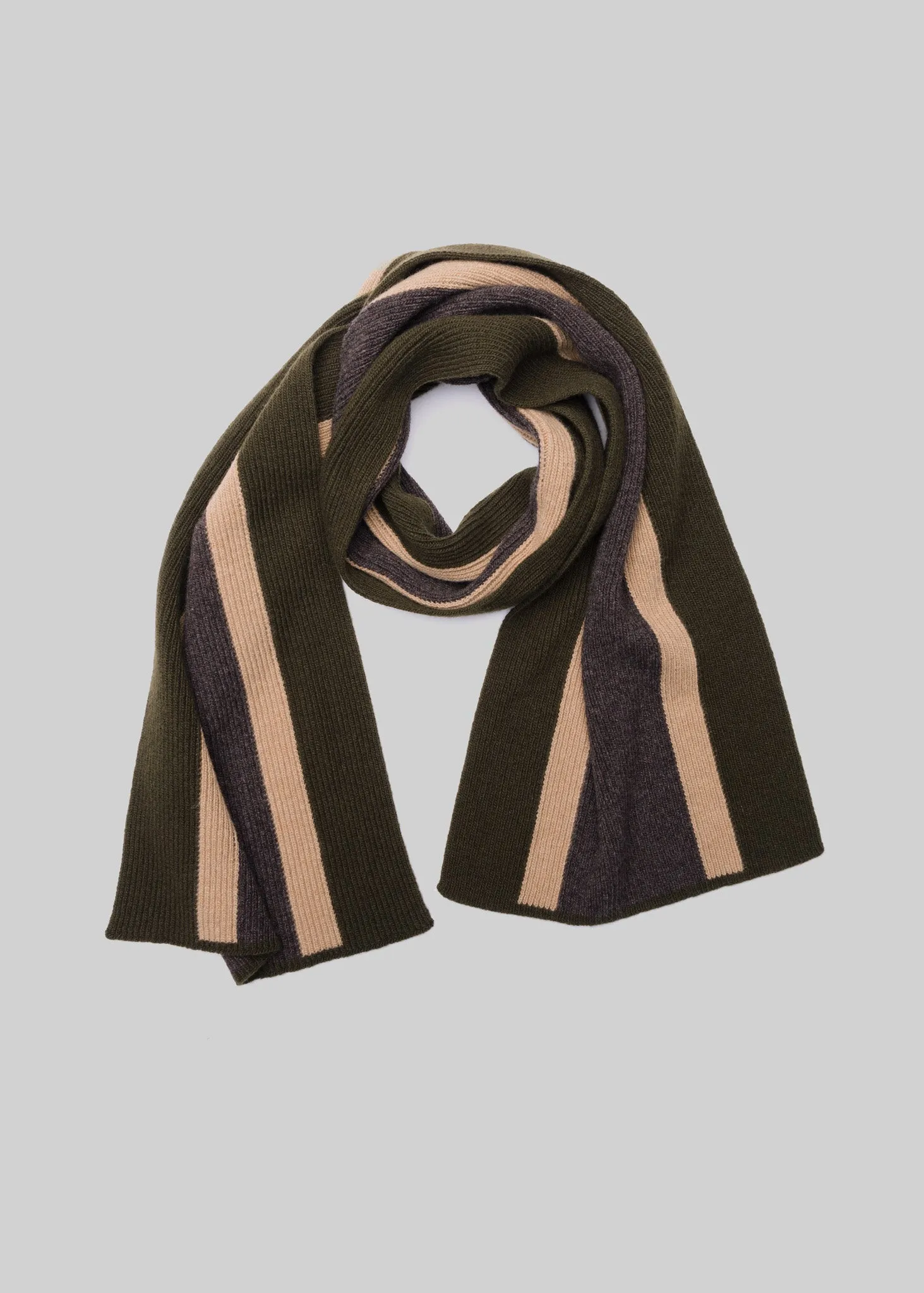 Tricolor Wool Scarf