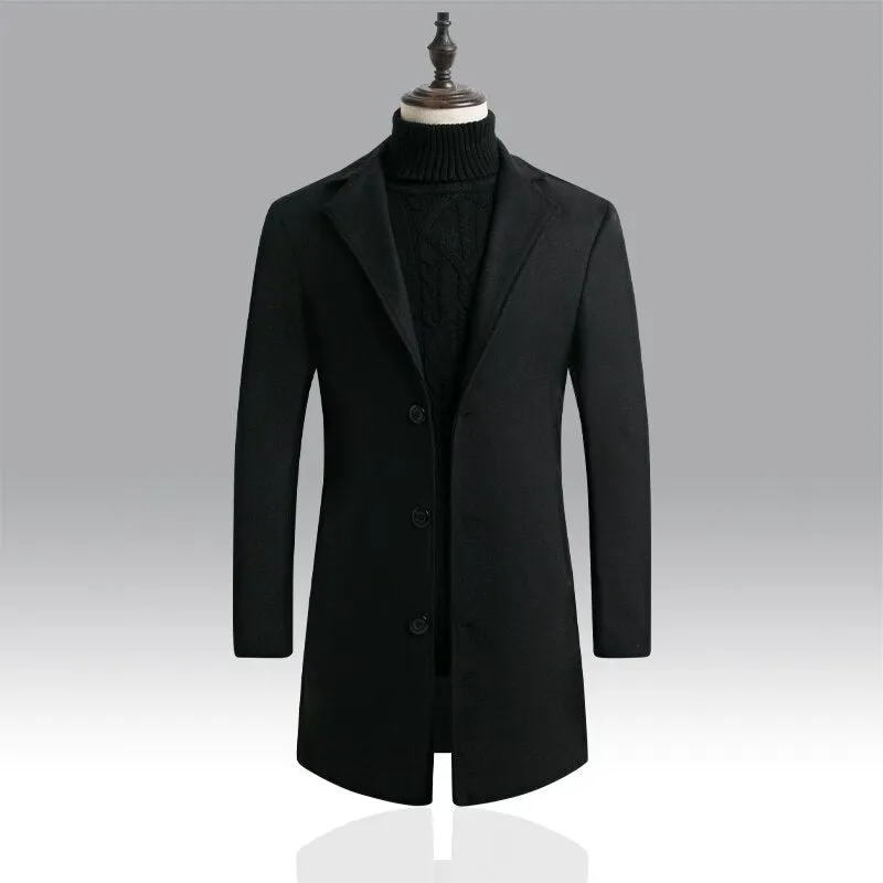 West Louis™ Designer Business Style Overcoat