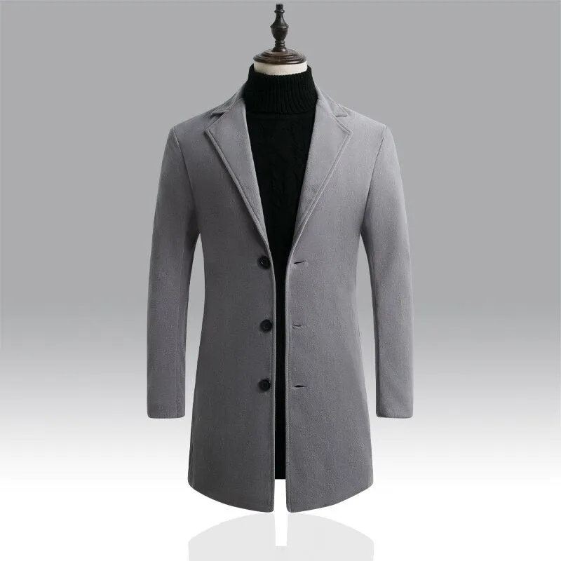 West Louis™ Designer Business Style Overcoat