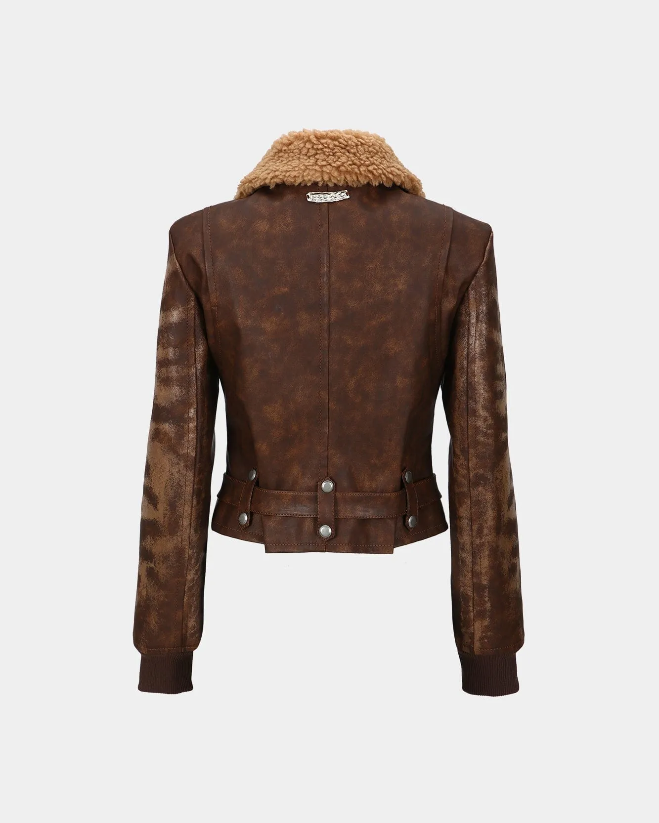 (WOMEN) AUSTIN FAUX SHEARLING JACKET awa546w(BROWN)