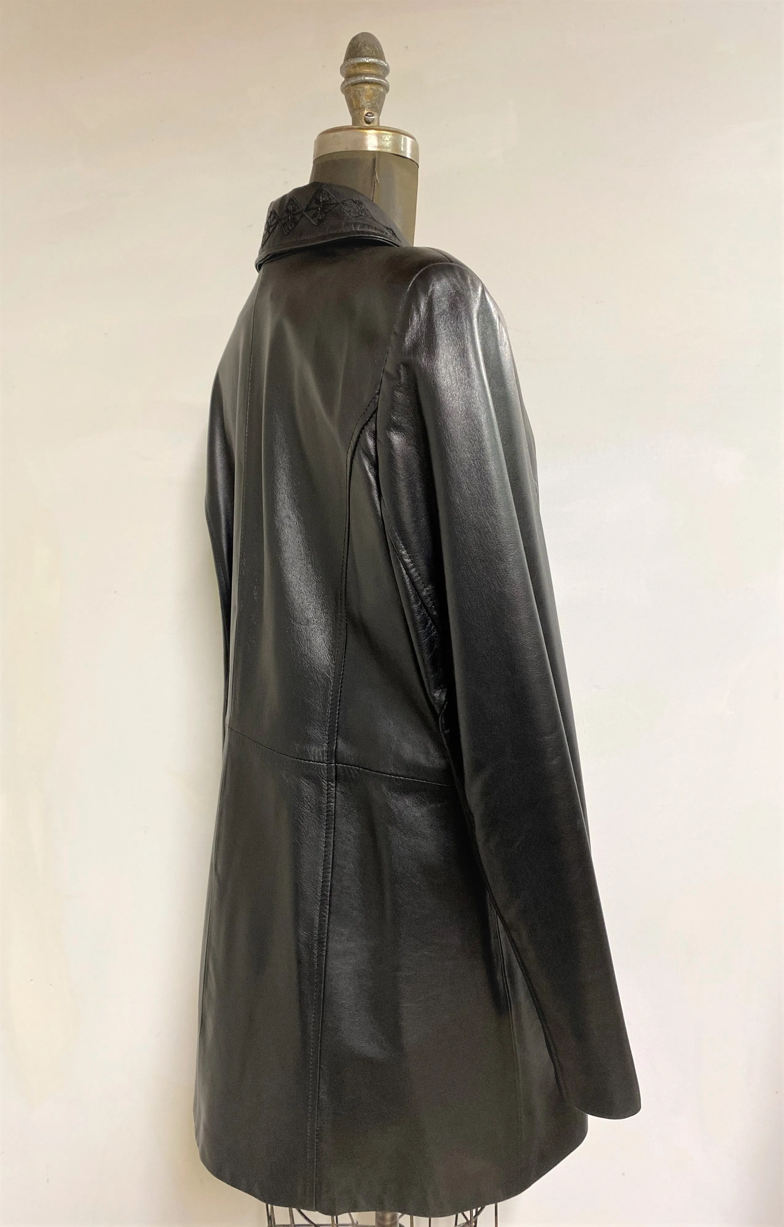 Women's Leather Jacket- Style #AB120BC