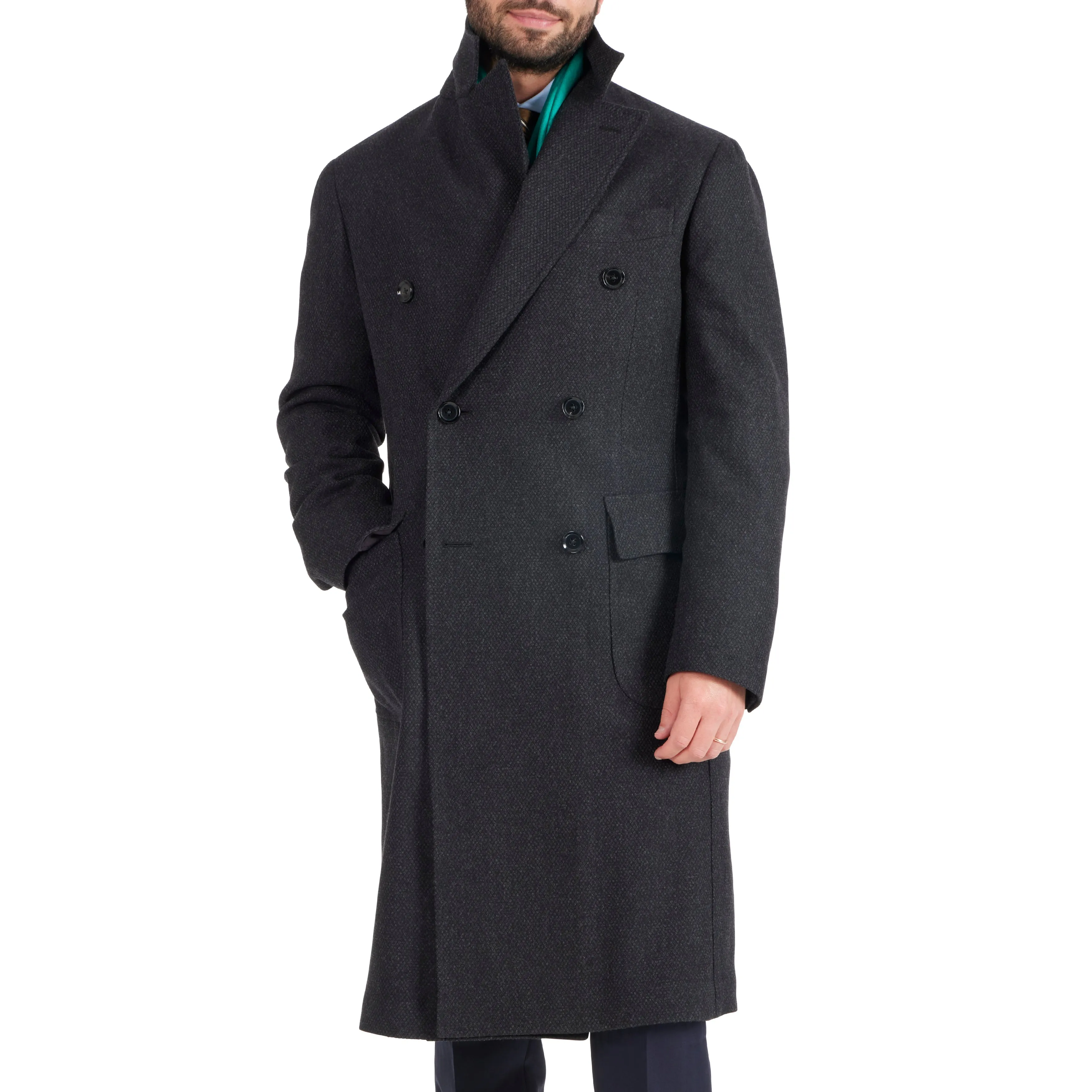 Wool Birdseye Overcoat