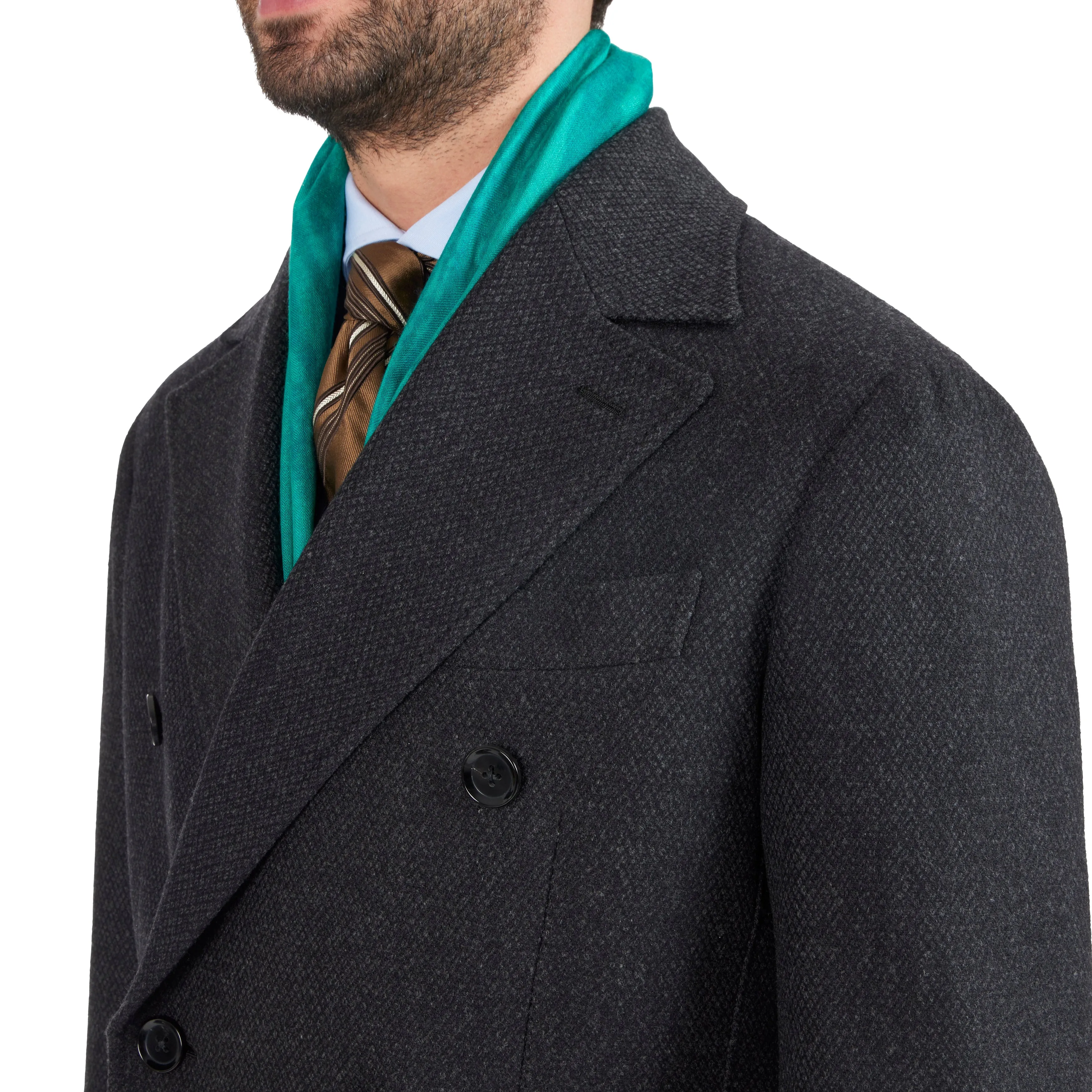 Wool Birdseye Overcoat