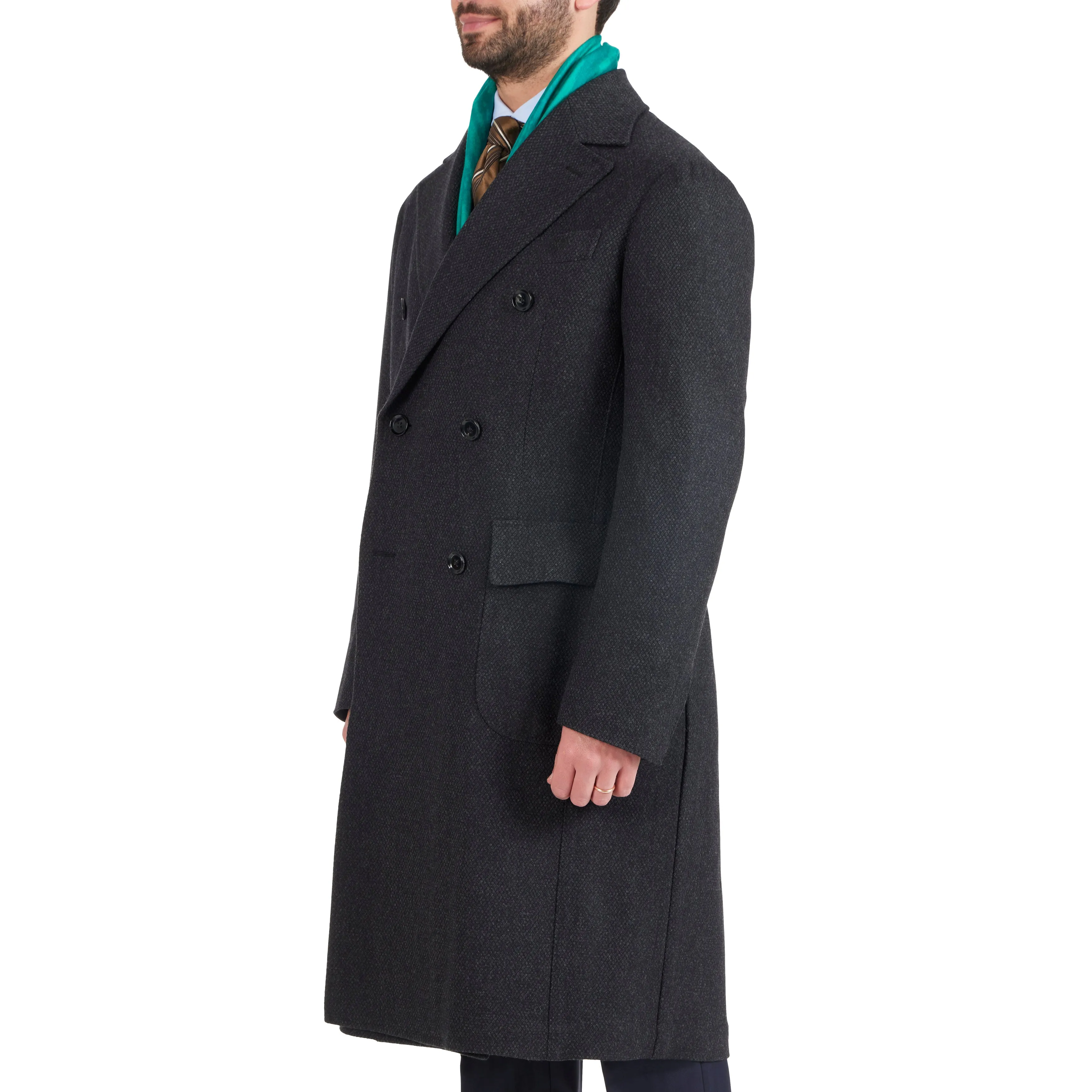 Wool Birdseye Overcoat