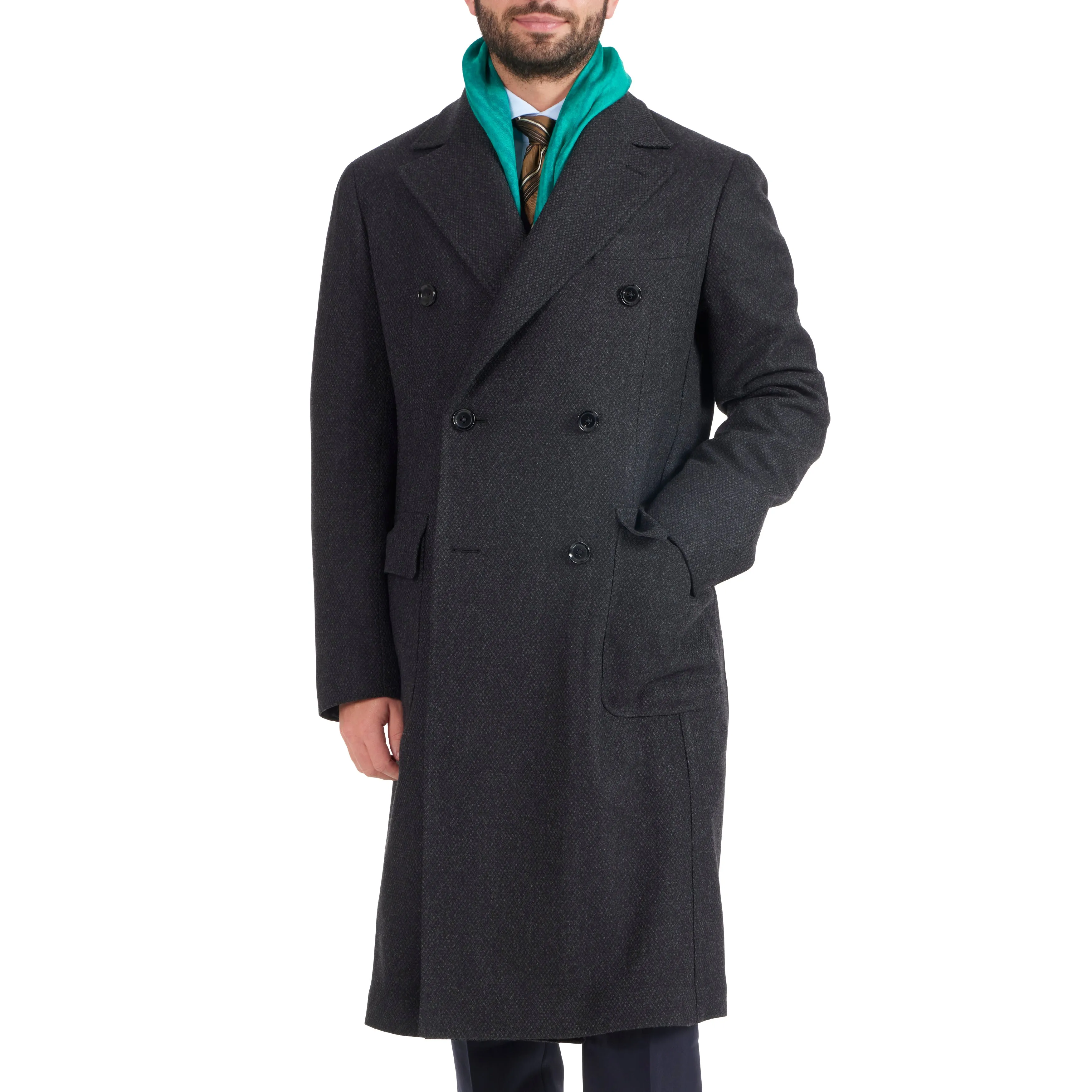 Wool Birdseye Overcoat