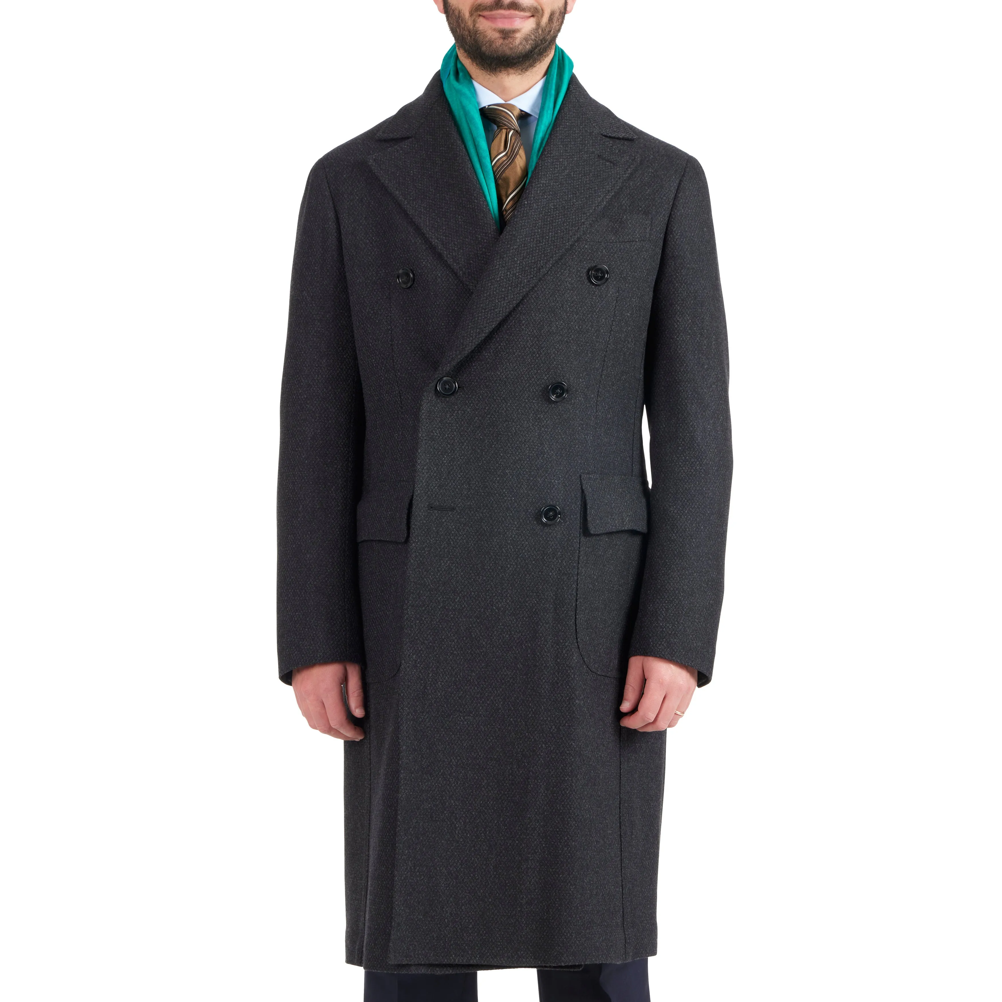 Wool Birdseye Overcoat