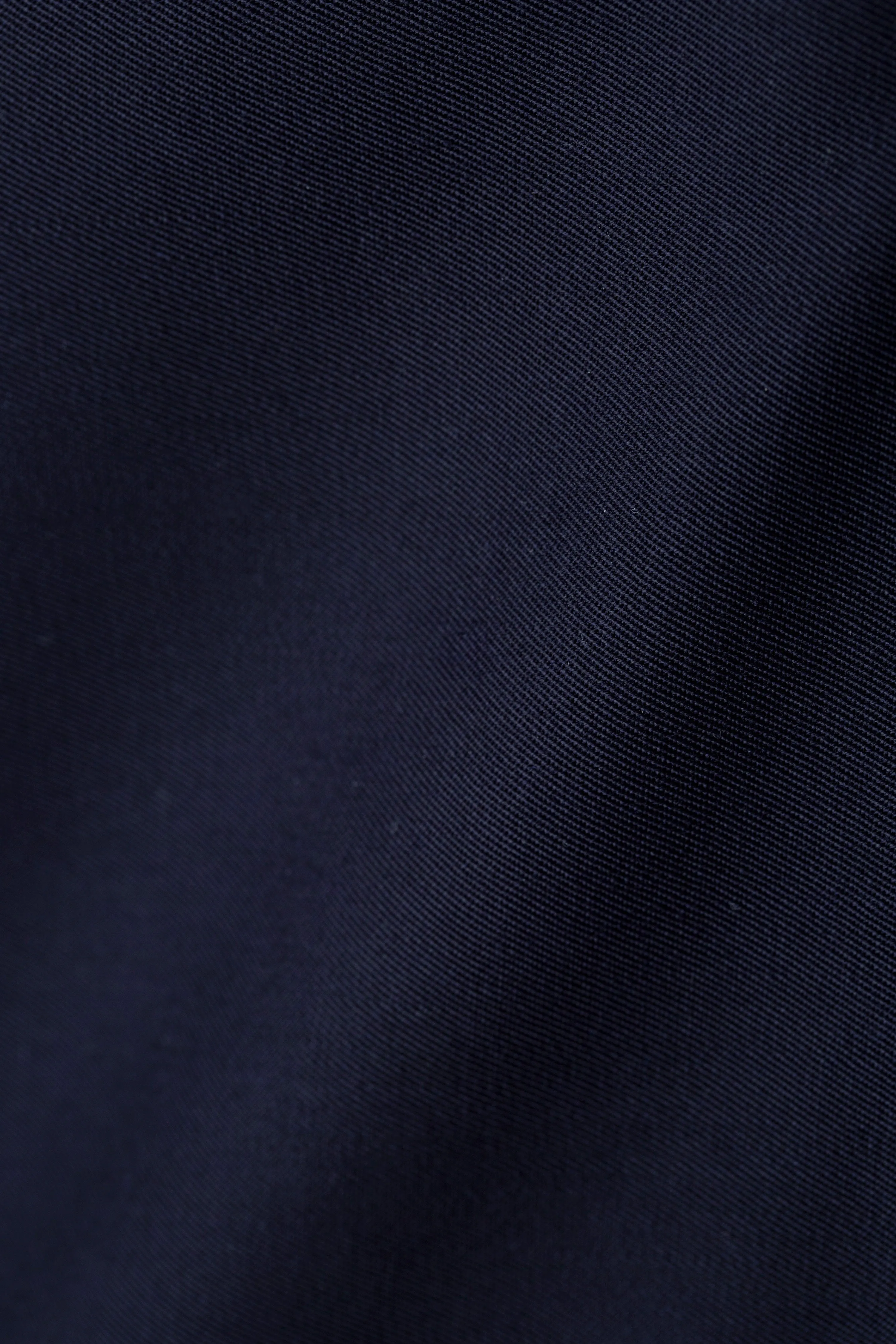 Wool Gabardine Overcoat in Navy