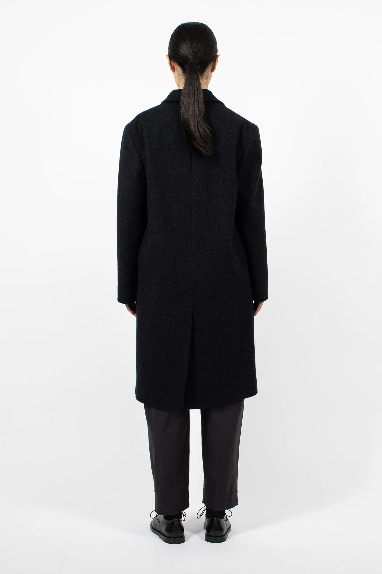 Wool Melton Overcoat Midnight