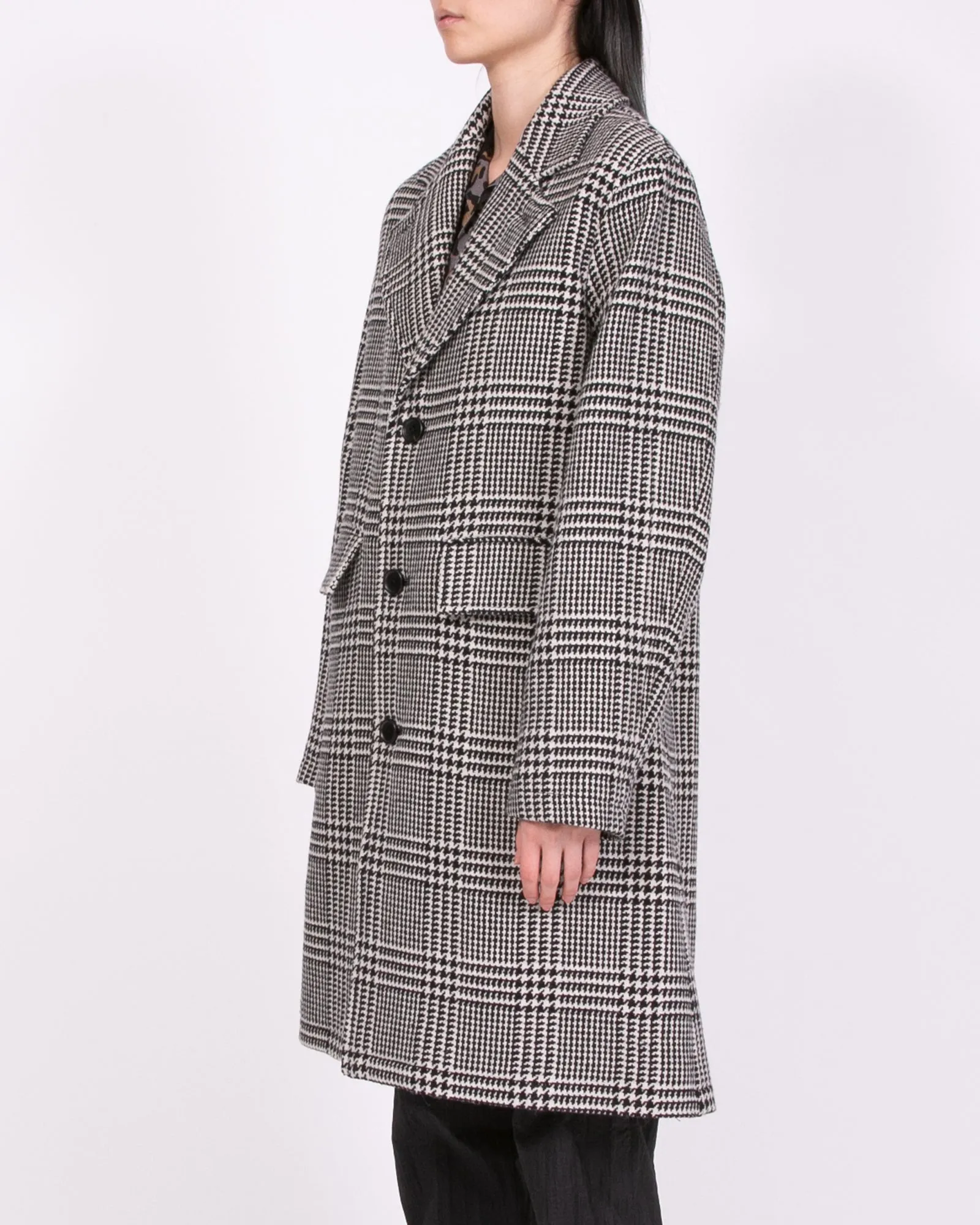 Wool Overcoat - Glen Plaid