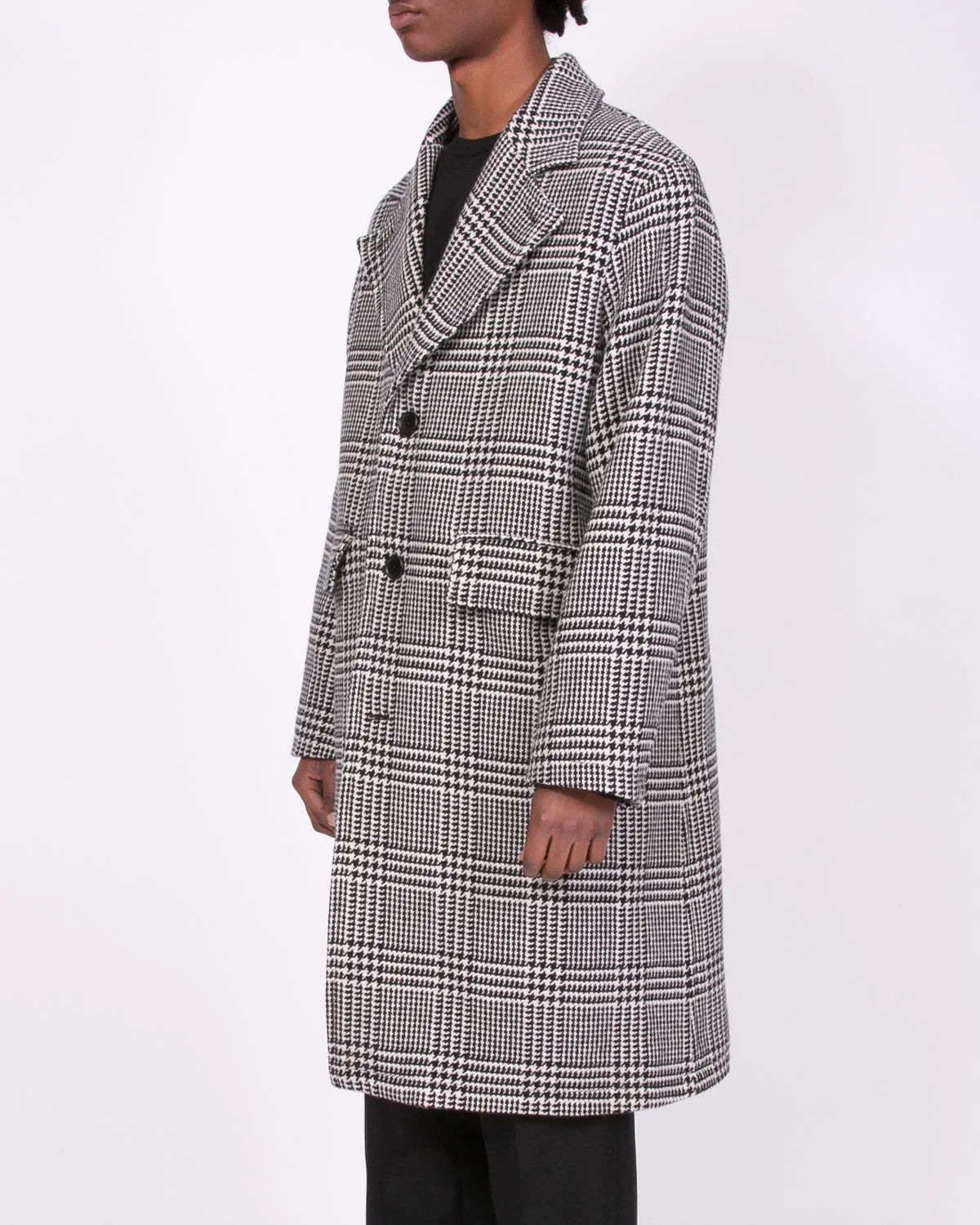 Wool Overcoat - Glen Plaid