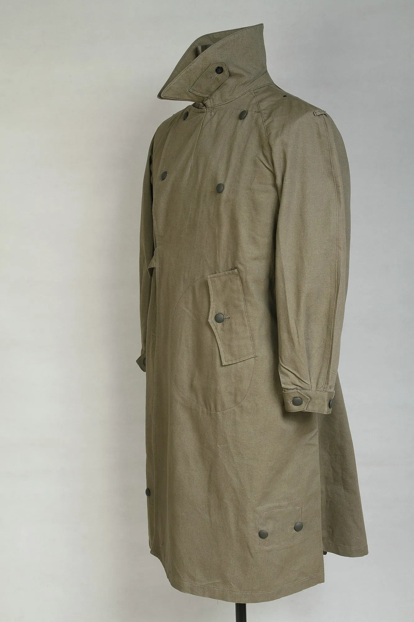 World War 2 WWII German Motorcyclist Wind Proof Overcoat Grey